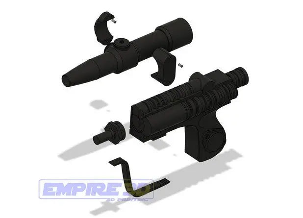 Scout Trooper Blaster 3D model - Empire3D