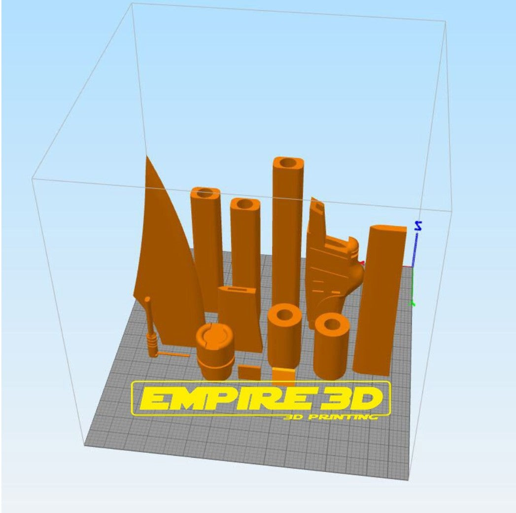 Praetorian Guard Electro Bisento 3D printed 3D model Empire3D