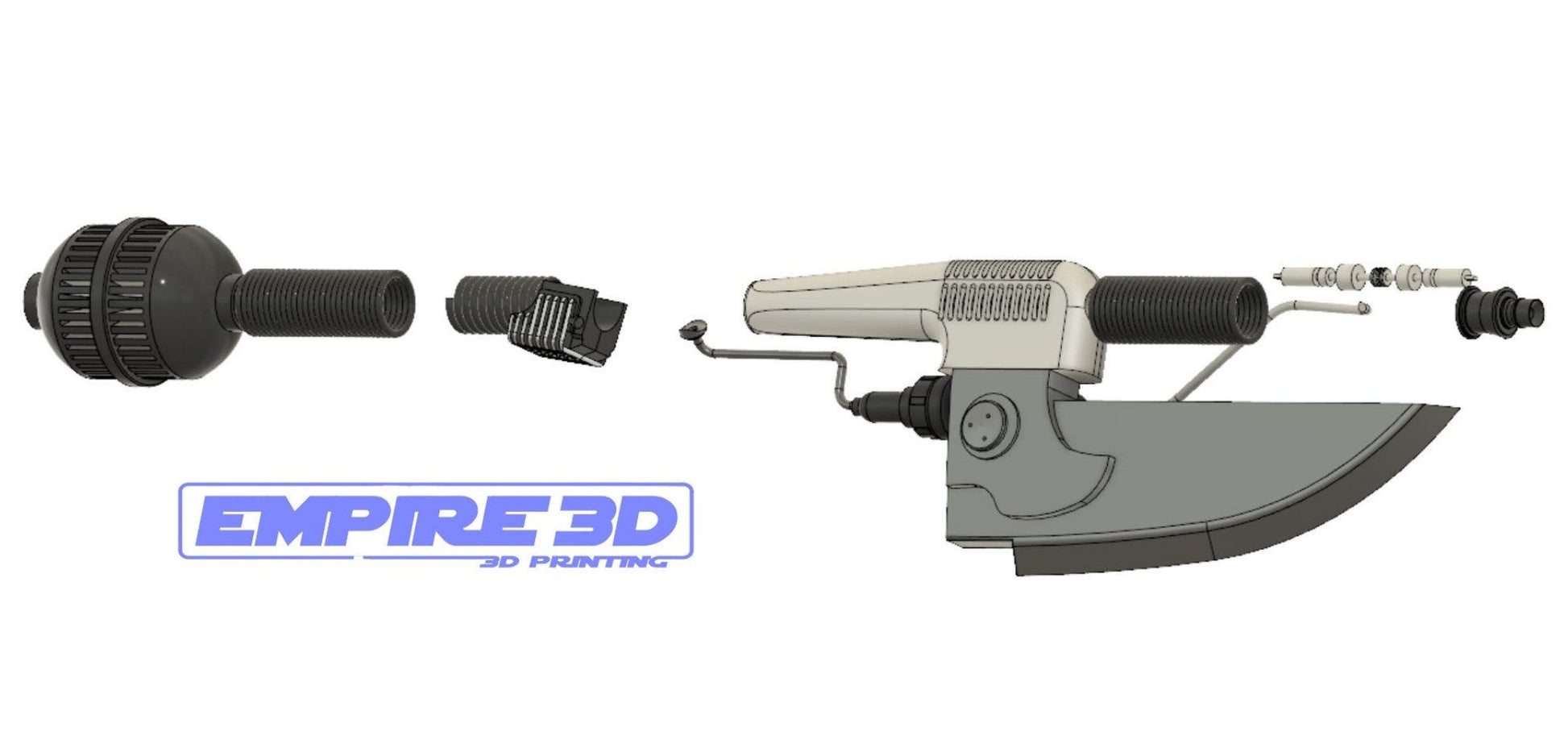 Vibro Axe Star wars ROTJ Prop Empire3D